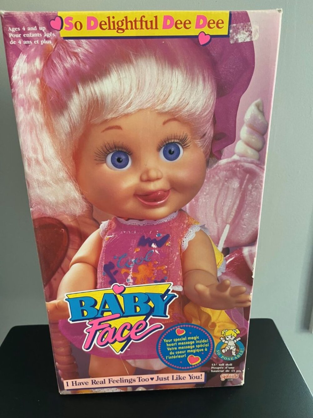 DOLL So Delightful Dee Dee #8 in Series Original Box, 13" Tall Galoob, Baby Face - Picture 2 of 9